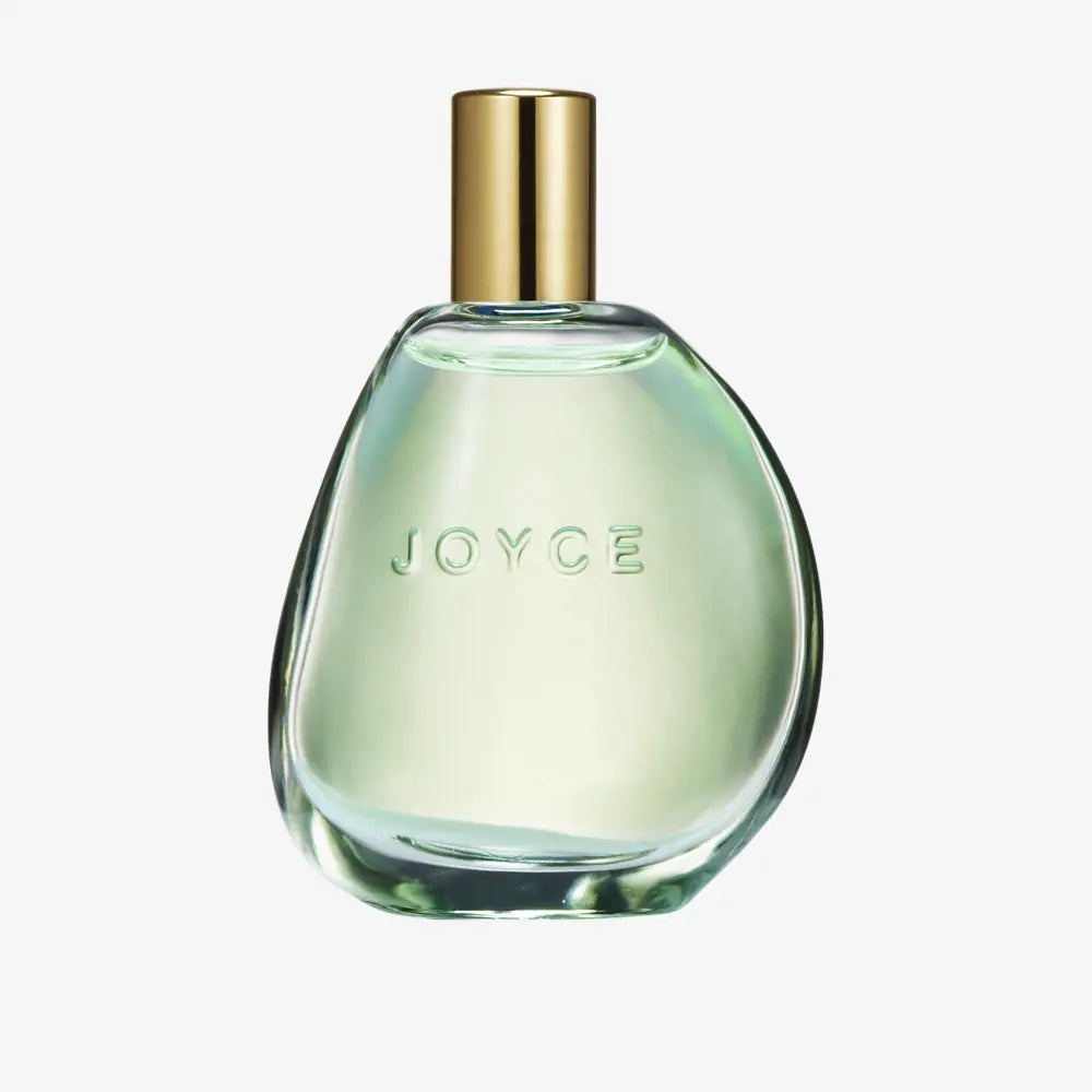 Oriflame Joyce Jade Eau de Toilette in a clear glass bottle with gold cap and embossed logo
