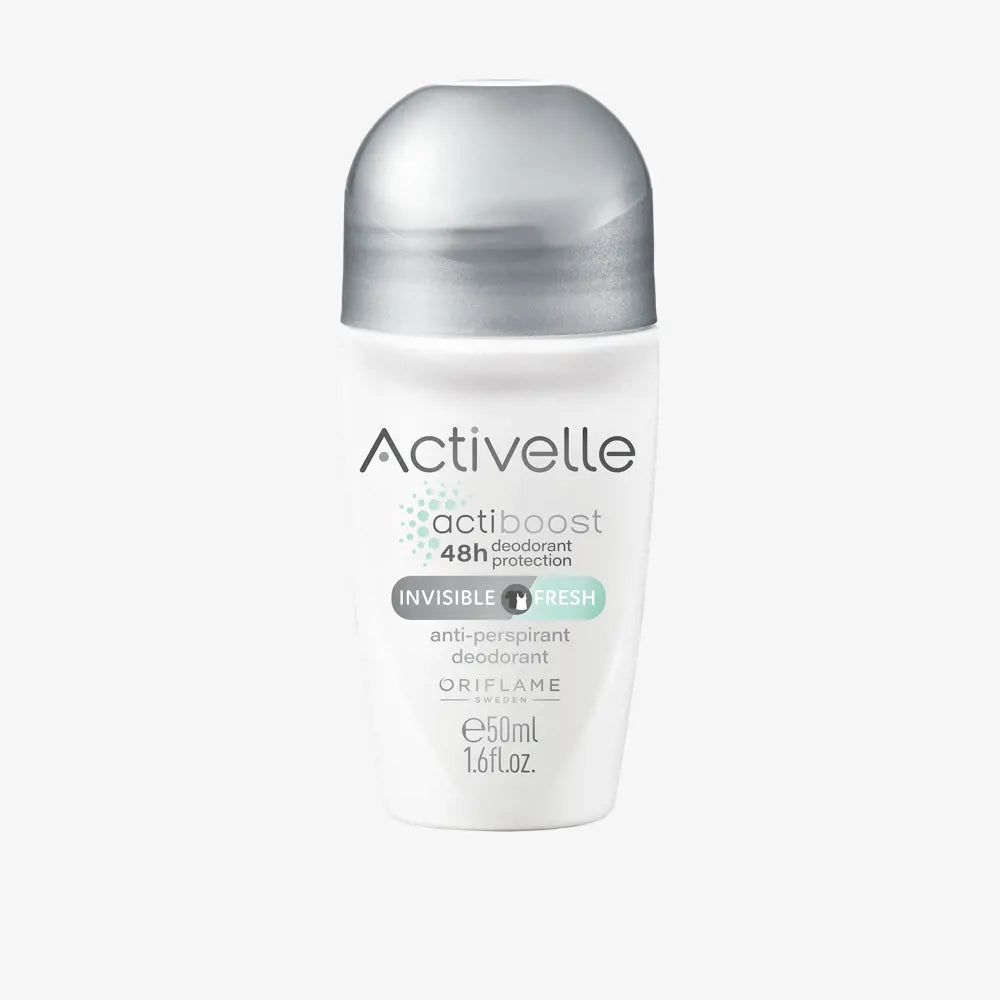 Oriflame Activelle Invisible Fresh deodorant roll-on 50ml with 48-hour anti-perspirant protection