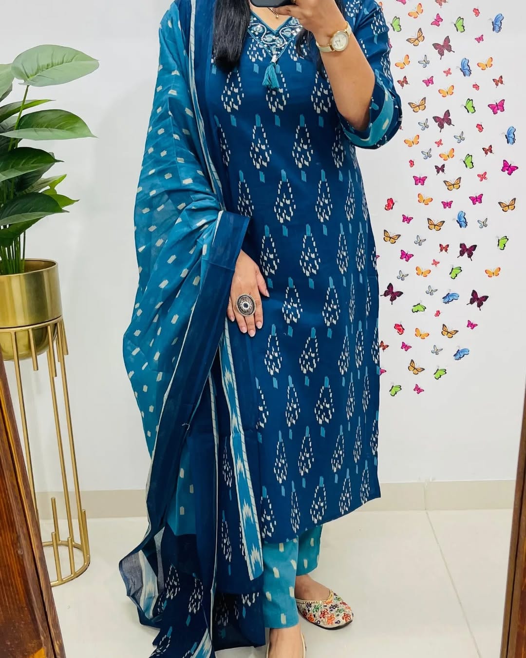 Serraw Pure cotton kurti 3 pc set